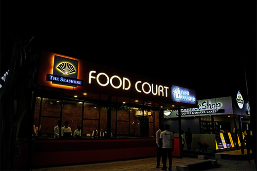 The seashore food court